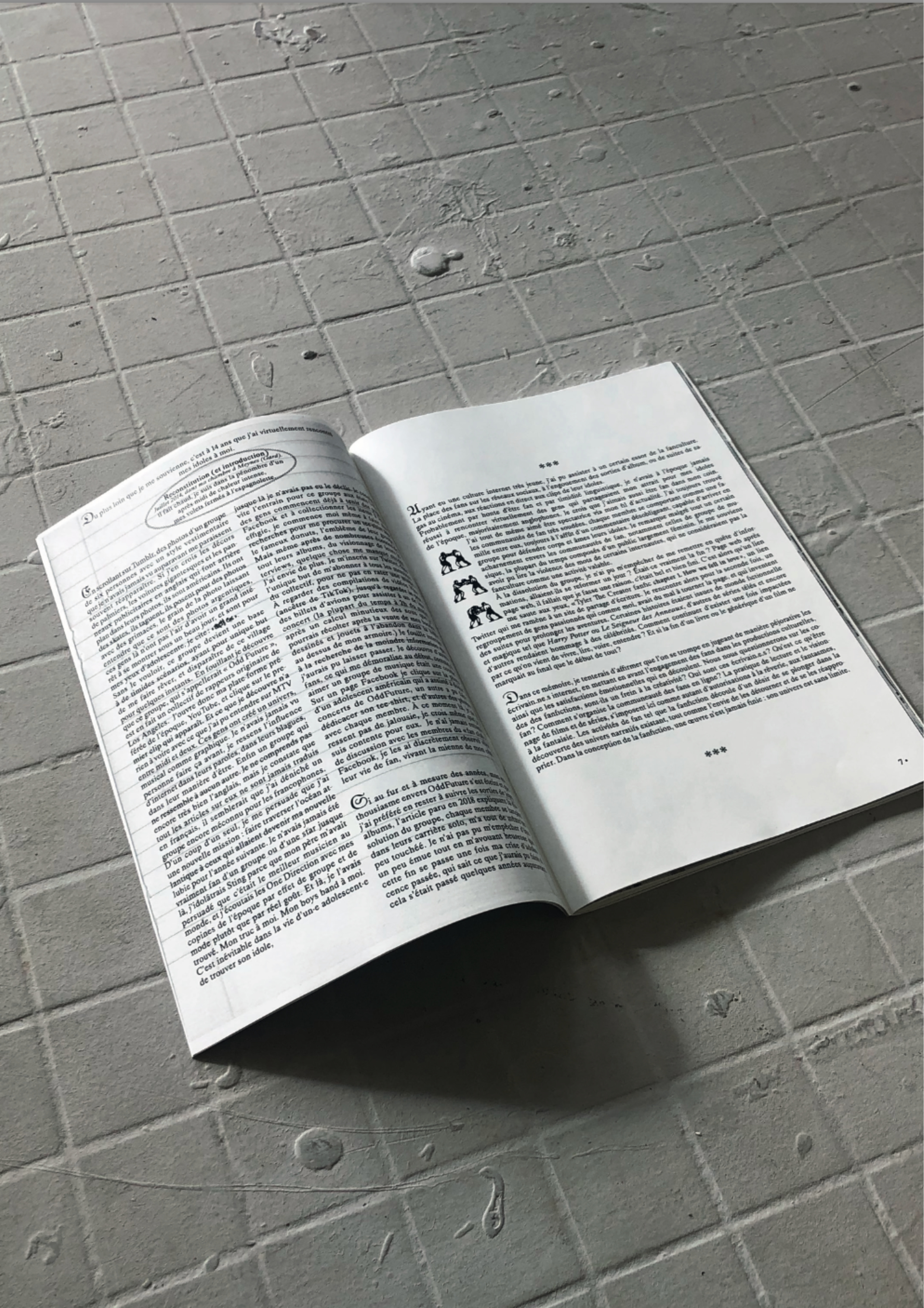 Mémoire de DNSEP - Fanfiction fan fanzine